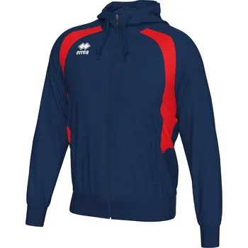 Pánská mikina ERREA´ ERREA ARIS Mikina s kapucí BARVA: tmavě modrá - červená, Velikost: XL Raglánové rukávy, kontrastní vsadky, kapuce se šňůrkami