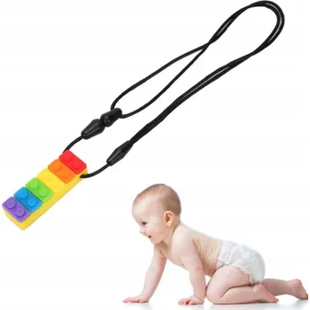 LOGOPEDICKÉ KOUSÁTKO PRO DĚTI KOSTKA NÁHRDELNÍK ANTISTRESOVÝ