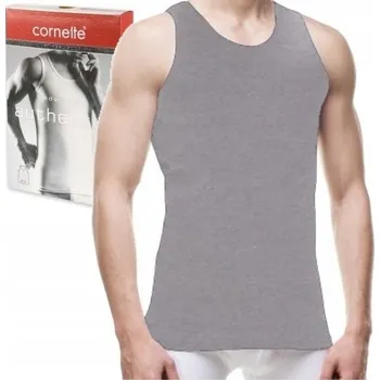 Cornette tílko Authentic 213 kulatý bez rukávů šedé velikost 5XL