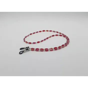 MONTANA EYEWEAR Pevná korálková šňůrka na brýle 423SS - červená