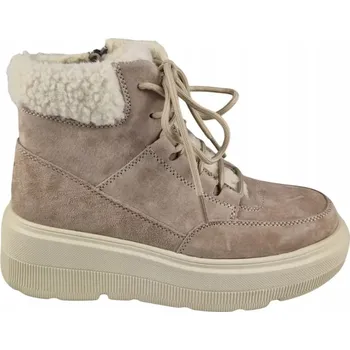Dámská zimní obuv Zimní boty na platformě VINCEZA 95354 , béžové, kožené, vel. 36