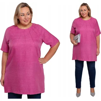 Dámská tunika Viskózová tunika růžová, velikost 48/50