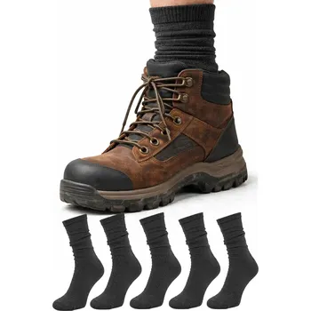 Pánské ponožky 5 párů! Froté Ponožky grafitové barvy, velikost 43-46