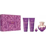 Versace Dylan Purple Dárková sada, Parfémovaná voda EDP 100 ml + Tělové mléko 100 ml + Sprchový gel 100 ml + Parfémovaná voda EDP 5 ml
