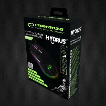 ESPERANZA Herní drátová MYŠ LED RGB 7D optická USB