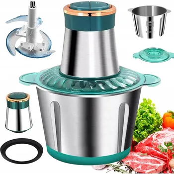 2L 300W ELEKTRICKÝ SEKÁČEK POTRAVIN POTRAVIN, NA MASO, OVOCE A ZELENINY