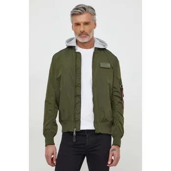 Bunda Alpha Industries MA-1 TT Hood 196108 zelená 91X, vel. M
