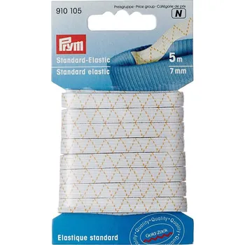 PRYM Pruženka standardní, 7 mm, bílá, 5 m