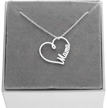 Náhrdelník Stříbrný náhrdelník celebritka s nápis MÁMA pro maminku stříbro 925