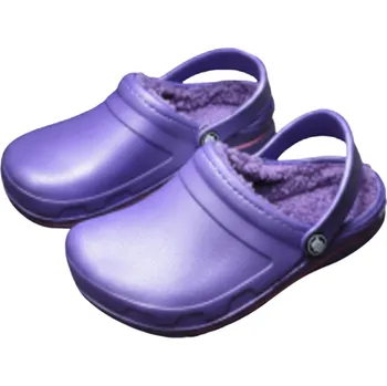 Dívčí obuv Listar 8861C Dívčí gumové zateplené nazouváky fialová