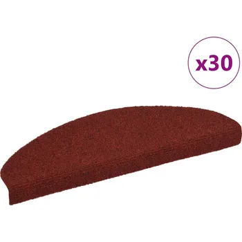 Nášlap na schod Schodové rohože samolepicí 30 ks 65 x 21 x 4 cm vínově červené půlkulaté velké - 8721288457783
