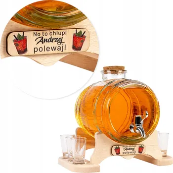 Karafa SuperButelki Sud 3L + skleničky + tabulka a potisk 3 l