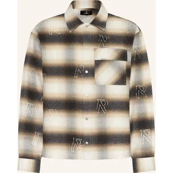 Pánská košile Represent Pánská Flanelová Košile Comfort Fit, bílá / hnědá /...