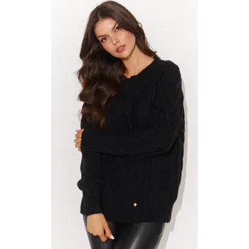 Dámský svetr Svetr dámský přes hlavu NU_S93 NUMINOU Barva: Černá, Velikost: ONE SIZE