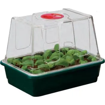 Minipařeniště Garland skleník Small High Dome Propagator Black, tvrdý plast, nevyhřívaný, 23x17x18 cm