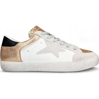 Dámské tenisky Dámské tenisky Vintage bílo-zlaté Sportovní boty Sneakers Pohodlné 36