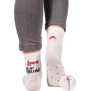 Dívčí bavlněné Ponožky LOVE NATURE, 3 kusy, 31-34, YOCLUB