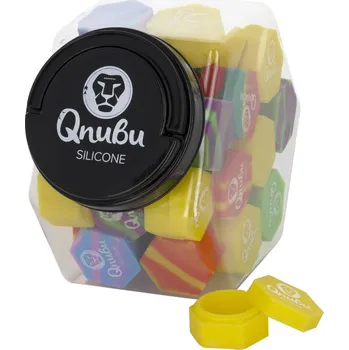 Dóza na potraviny Qnubu Silicone Rosin Hexagon 26 ml, silikonové pouzdro BOX 40 KS