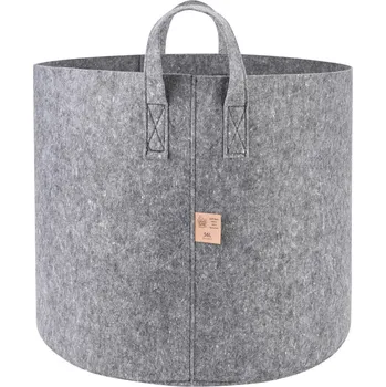 Květináč Ostatní Dirt Bag Grey textilní květináč 41x37 cm - 56 l