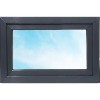 Okno Solid Elements Premium Plastové okno OS 1, P, 90 × 60 cm, trojsklo, pravé, antracit, bílé W2GDBCZTK2.0011