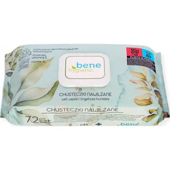Bene Hygienic XL Vlhčené ubrousky osvěžující s vitamínem E 72 ks