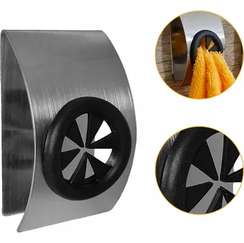 Věšák DRŽÁK NA RUČNÍKY SAMOLEPICÍ Z NEREZOVÉ OCELI 2 ks