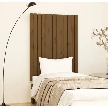 Nástěnné čelo postele medově hnědé 82,5x3x110 cm borové dřevo - 8720845686741
