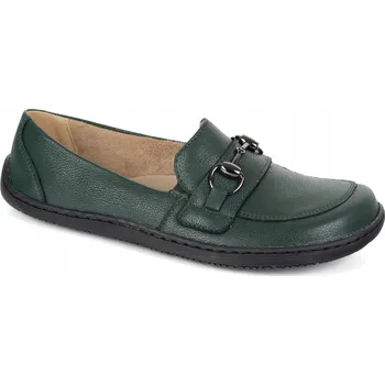 Dámské mokasíny Dámské barefoot mokasíny kožené zelené 1288AR pružné zdravé boty vel. 42