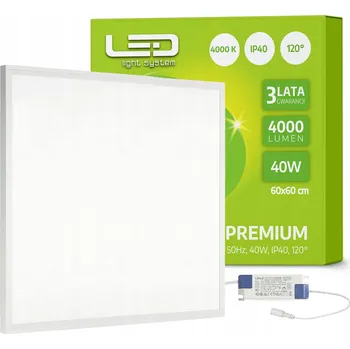 LED panel LED Panel 40W 60x60 neutrální bílá 4000K IP40 podhledový stropní