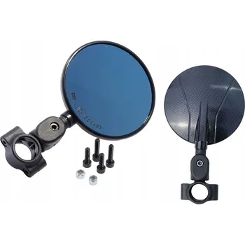 Zrcátko pro motocykl Zrcátko FAR 7699CA skládací Dual Enduro 1 Ks, design carbon