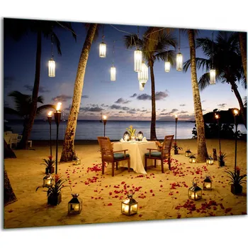 Obraz SKLENĚNÁ OCHRANNÁ DESKA NA SPORÁK 60x52 PLÁŽ