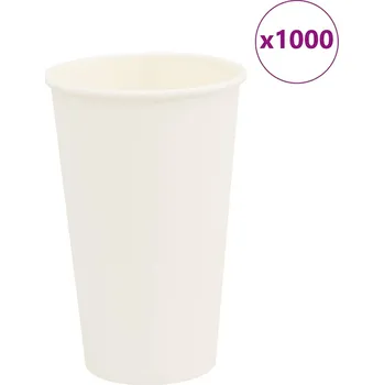 Papírové kelímky na kávu 1000 pcs 16oz 400ml bílé - 8721158600578