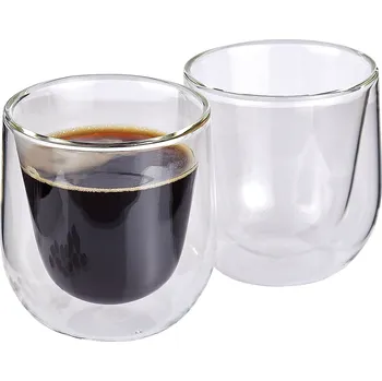 Sklenice Cilio VERONA Dvoustěnné sklenice na kávu 150 ml - sada 2 ks