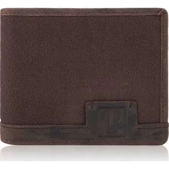 Peněženka Muž peněženka Paolo Peruzzi z pravé kůže hnědá