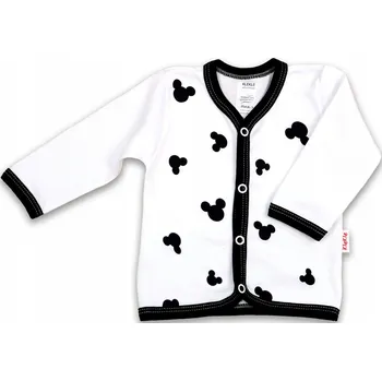 Podprsenka KAFTAN, tričko ROZEPÍNACÍ Myška BÍLÁ vel. 80 KLEKLE