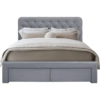 Postel Manželská postel s úložným prostorem Halmar MARISOL 160 cm šedá (4p=1szt) (4 karton)