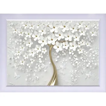 Obraz Moderní obraz 80x60 cm v sněhobílém rámu