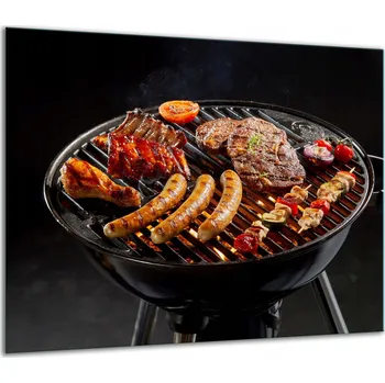 Obraz SKLENĚNÁ OCHRANNÁ DESKA NA SPORÁK 60x52 GRIL