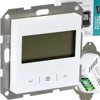 Pokojový termostat Tech Sterowniki drátový bílý s LCD displejem
