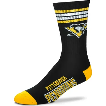 Pánské ponožky For Bare Feet Dětské ponožky Pittsburgh Penguins NHL 4 Stripes Crew