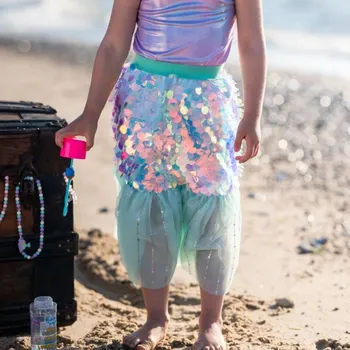 Dívčí sukně Dívčí sukně a ozdoba do vlasů mořská panna Great Pretenders - Mermaid mint