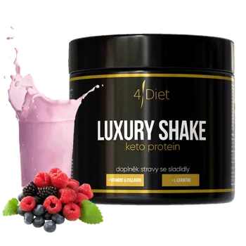 Protein 4Diet Diet Shake Protein Luxury, Lesní plody, 300 g