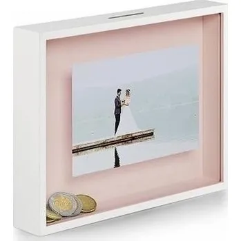 Rám na obraz Philippi Rámeček s pokladničkou růžová BANK