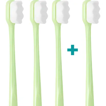 Zubní kartáček 3+1 Ultrajemný zubní kartáček Nanosmile Green
