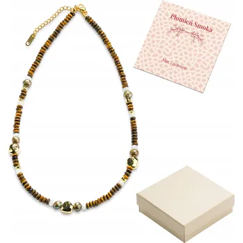 Náhrdelník Dámský náhrdelník s přírodním kamenem, nastavitelný, talisman Dračí Plamen