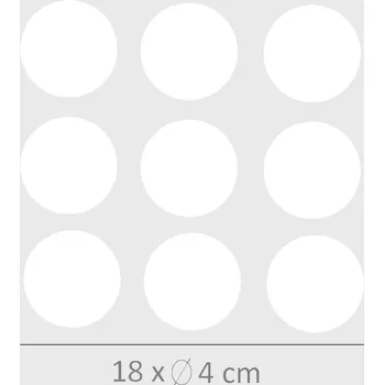 Samolepící etiketa Označto Sada štítků / nálepek, štítek bílý "KOLEČKO" - 18ks