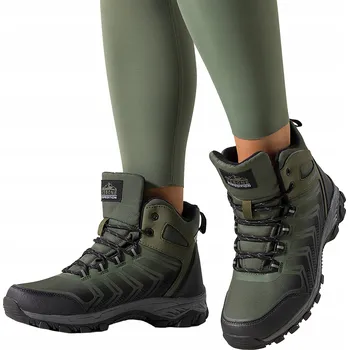 Dámské tenisky Dámské TREKOVÉ BOTY Zelené SPORTOVNÍ Pohodlné Softshell ŠNĚROVACÍ vel. 39