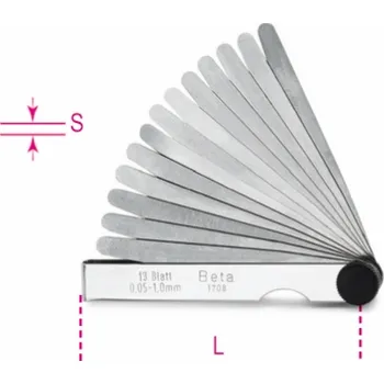 Beta Tools Metrická spárová měrka 0,05-1 mm - 017080020
