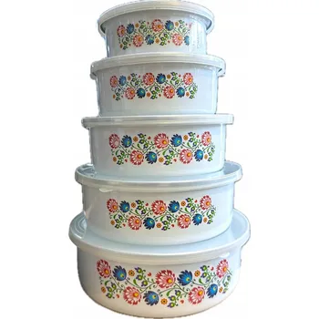 Sada misek s víkem 5 ks