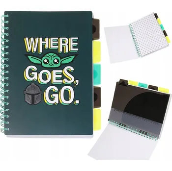 Sešit Sešit B5 s motivem Star Wars, linkovaný, Patio, 100 listů